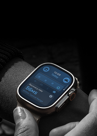 Person wearing Apple Watch Ultra 4 on wrist, Daytime Vitals slightly off